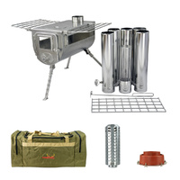 Winnerwell® Woodlander Double View 1G L-sized Cook Camping Stove Bundle