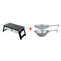 Winnerwell® Big Sierra Cup Bowl Stainless Steel + Fastfold Charcoal BBQ Brill