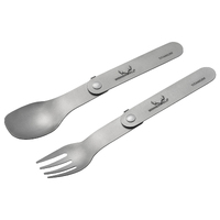 Winnerwell® Titanium Folding Fork & Spoon Set